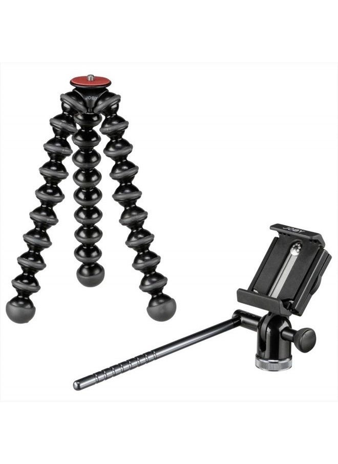 JOBY - GripTight PRO Video GorillaPod Stand: Pan & Tilt Video Tripod Head and GorillaPod for Smartphones from iPhone SE to iPhone 8 Plus, Google Pixel, Samsung Galaxy S8 and More - Image 1