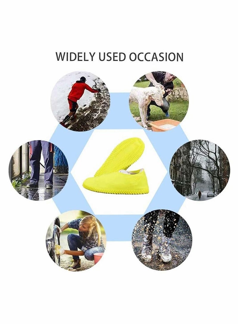 KASTWAVE Waterproof Shoe Covers, Non-Slip Water Resistant Overshoes Silicone Rubber For Kids, Men, Women - Image 3