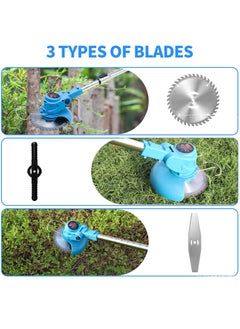BOSS LIFE STYLE Battery Powered String Trimmer with Batteries and Charger All in One Electric Grass Cutter Lawn Mower Edger Tool and Grass Wacker  - Image 5