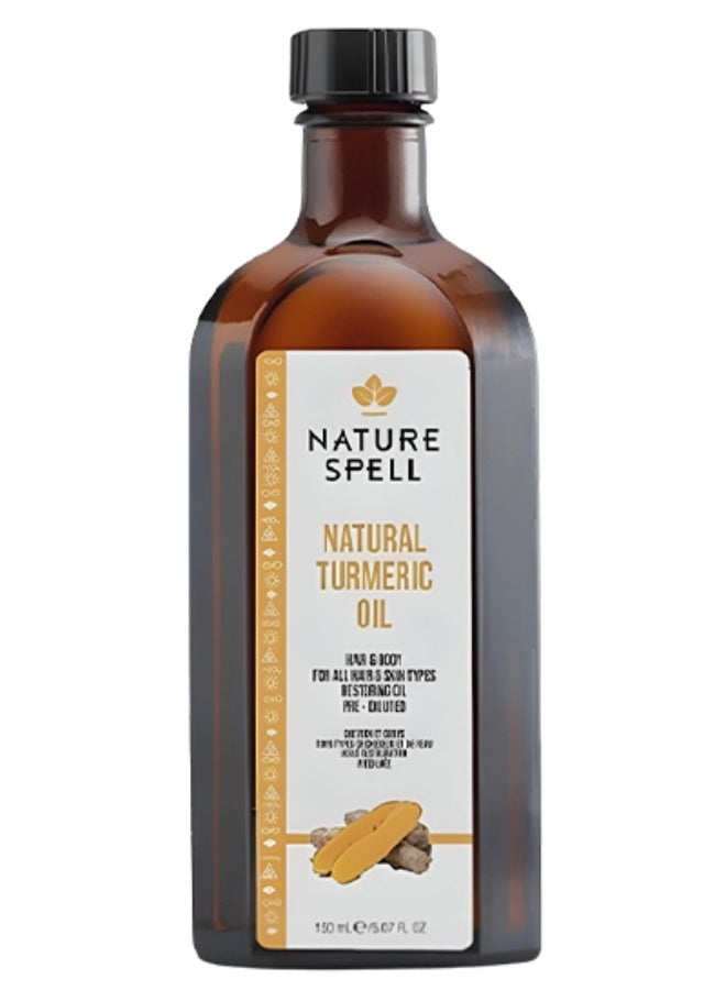Nature Spell Natural Treatment Turmeric Hair And Body Oil For All Skin Hair And Skin Types Original 150ml