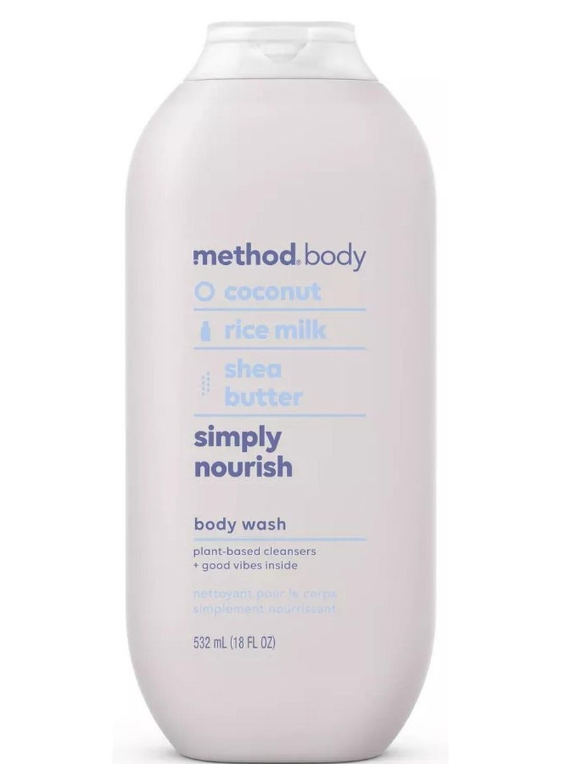 Method Simply Nourish Body Wash 18 fl oz - Image 1