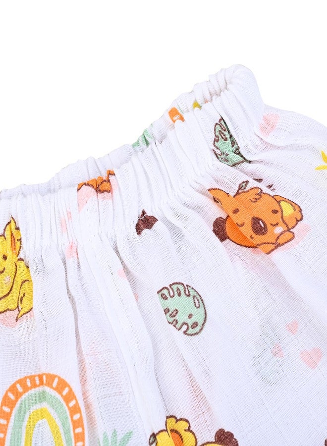 MumsLap Organic Cotton Muslin Koala Jabla & Short Set For Newborn Baby Boys & Girls | Summerwear Jabala | Sleeveless Vest | Casual Clothing 3-6 Months - Image 5