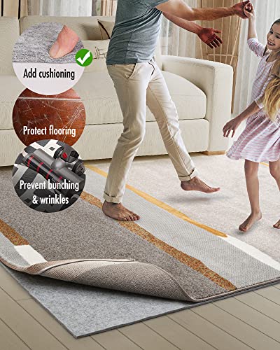 RESARE Non Slip Rug Pad Gripper - 3x5 Feet 1/4” Extra Thick Felt Under Rug for Area Rugs and Hardwood Floors,Super Cushioned Non Skid Carpet Padding - Image 2