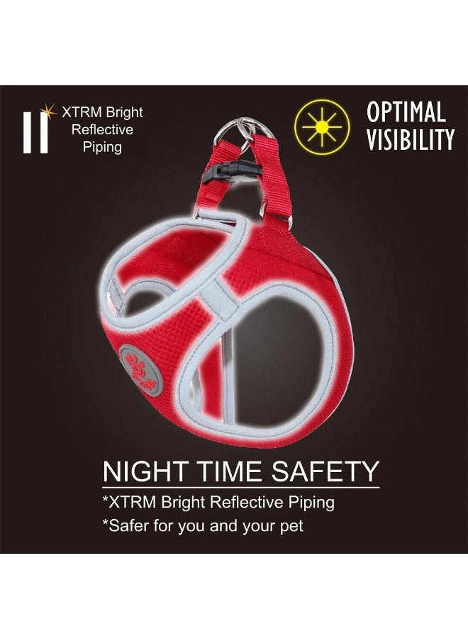 DOCO® Athletica QUICK FIT Reflective Harness XXX.Small-24-28cm / 0.5-0.9kg-Safety Orange - Image 3