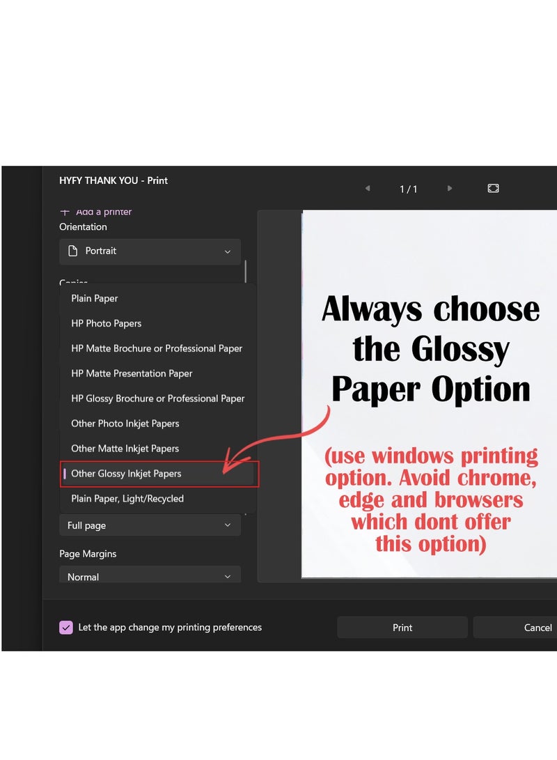 HYFY A4 Sticker Paper 100 sheets Glossy Shipping Labels Self-Adhesive Glossy Paper, White Printer Paper, Double Layer for Inkjet/Laser Printer for Mailing Address, DIY & Barcodes - Image 4