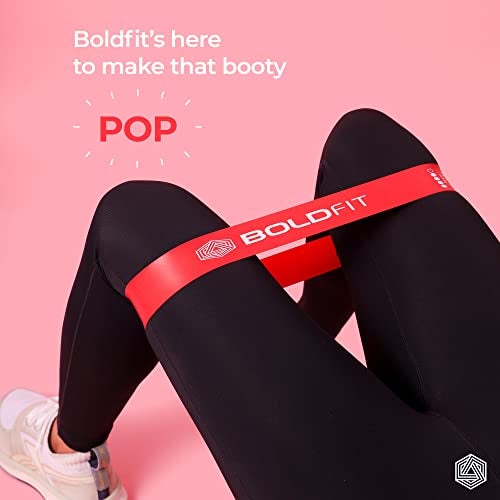 Boldfit Resistance Bands Mini Loop Set (Pack of 5) Hip Band / Toning Exercise Band for Gym Booty Belt / Latex Band / Thera Band / Theraband for Fitness, Multicolor, (RMiniloop1) - Image 5