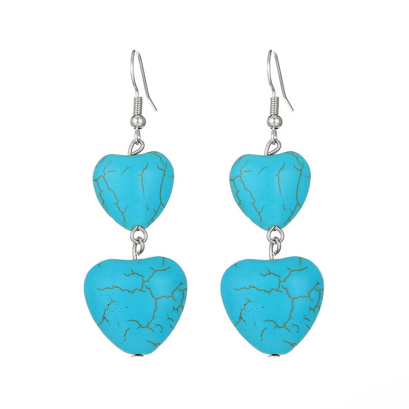 ofeankri Bohemian Turquoise Tassel Earrings - Retro Ethnic Style for Women - Image 5