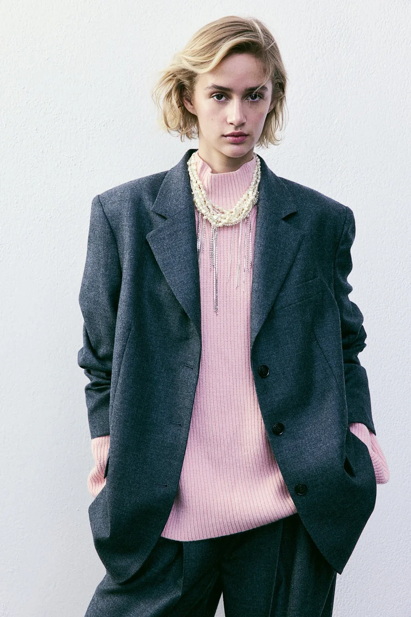 H&M Rib-Knit Turtleneck Jumper