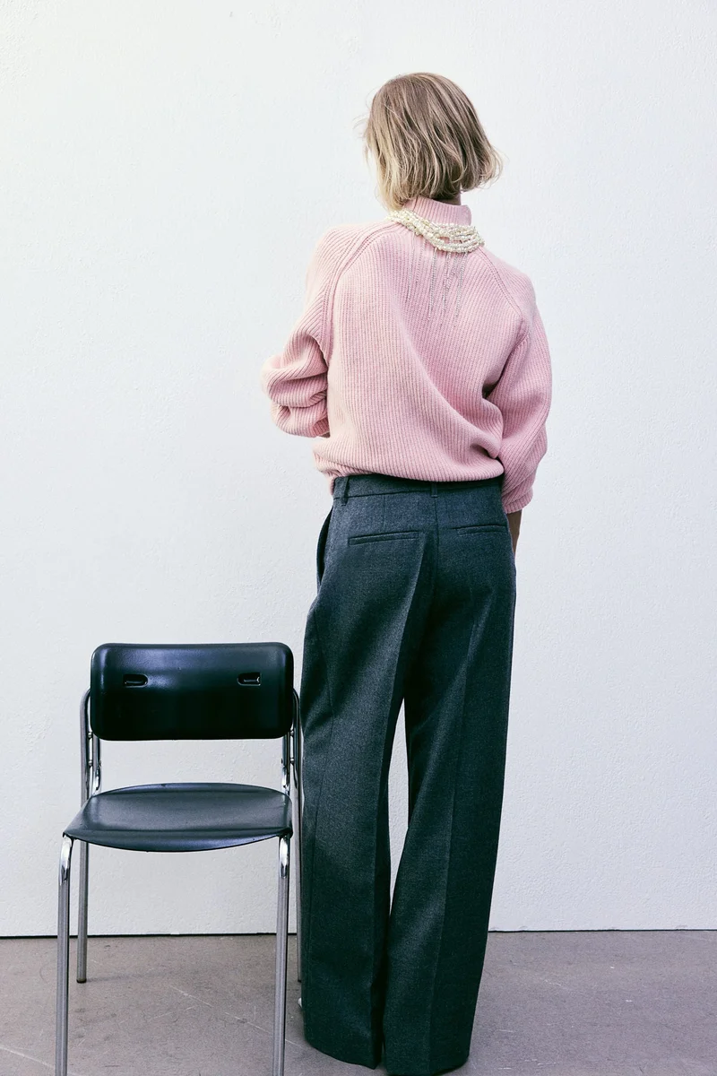 H&M Rib-Knit Turtleneck Jumper