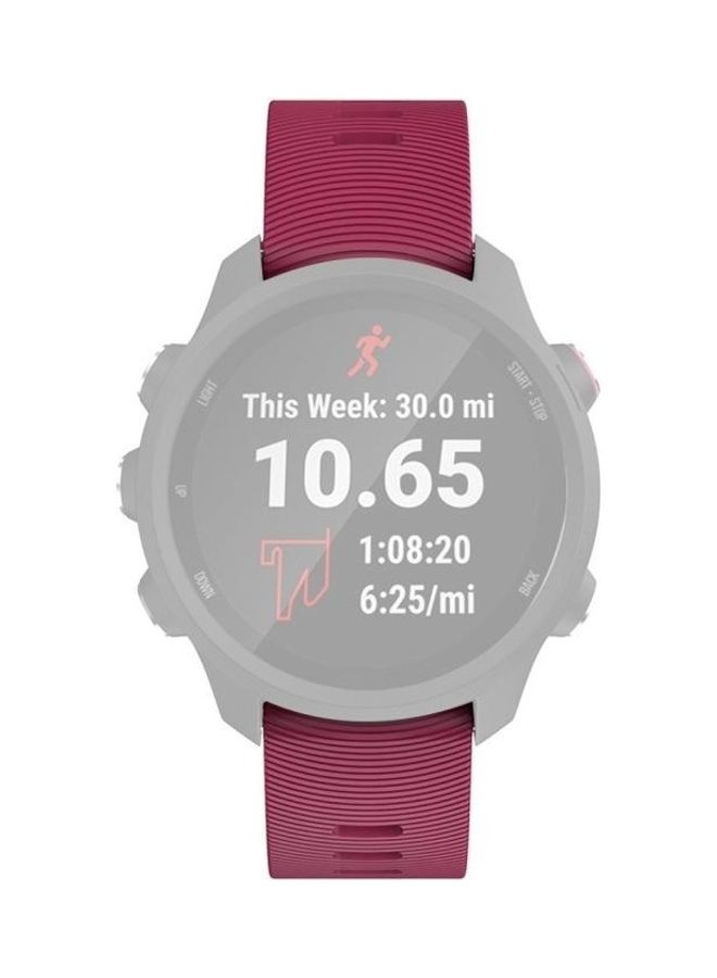 NIBEMINENT Smart Watch Wrist Strap Watchband For Garmin Forerunner Purplish Red - Image 4