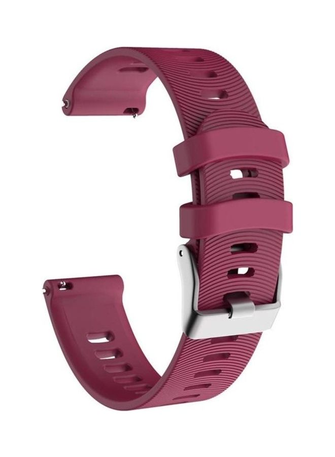 NIBEMINENT Smart Watch Wrist Strap Watchband For Garmin Forerunner Purplish Red - Image 3