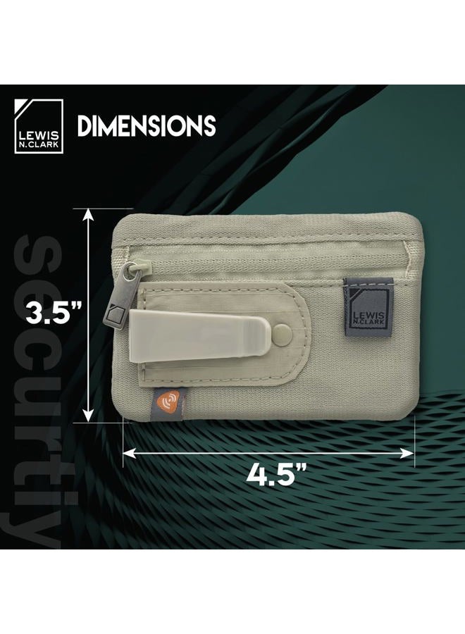 Lewis N. Clark Rfid Hidden Clip Stash Money Belt Travel Pouch + Credit Card/Id Holder For Women & Men - Image 3