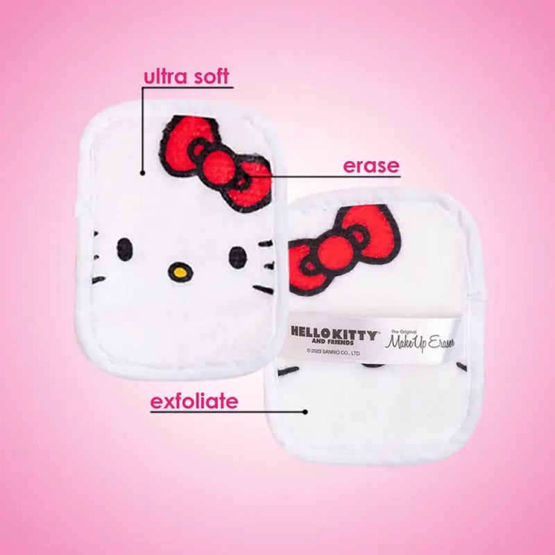 Makeup Eraser The Original MakeUp Eraser, 7-Day Set, Erase All Makeup With Just Water, Including Waterproof Mascara, Eyeliner, Foundation, Lipstick, Sunscreen, and More! (Hello Kitty and Friends), 7ct. - Image 2
