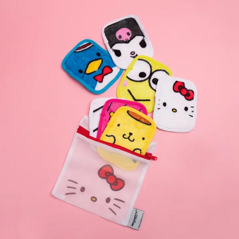 Makeup Eraser The Original MakeUp Eraser, 7-Day Set, Erase All Makeup With Just Water, Including Waterproof Mascara, Eyeliner, Foundation, Lipstick, Sunscreen, and More! (Hello Kitty and Friends), 7ct. - Image 5