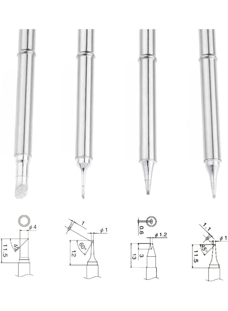 LAMAY T12 Series Solder Iron Tips For Soldering Rework Station For T12-C4 T12-BC1 T12-D12 T12-BC1 (Size : B) - Image 2