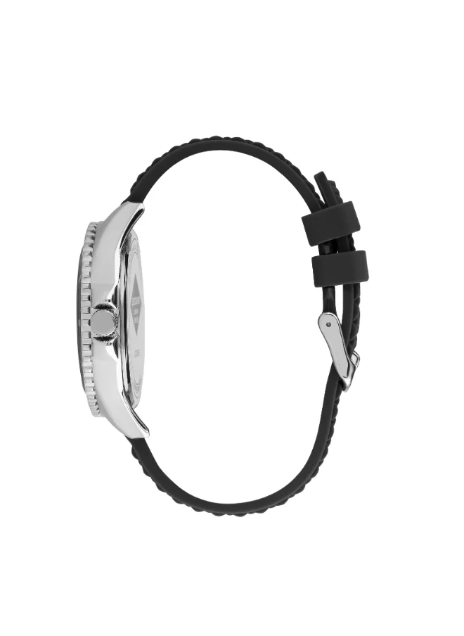 Lee Cooper Men's Analog Display Watch With Black Silicone Strap - LC07361.351