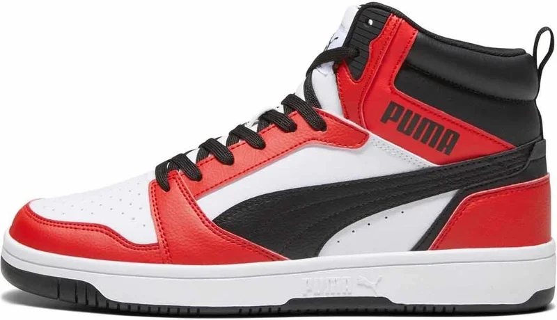 PUMA Rebound V6 Unisex Casual Sports Shoes 392326-04 Black-Red