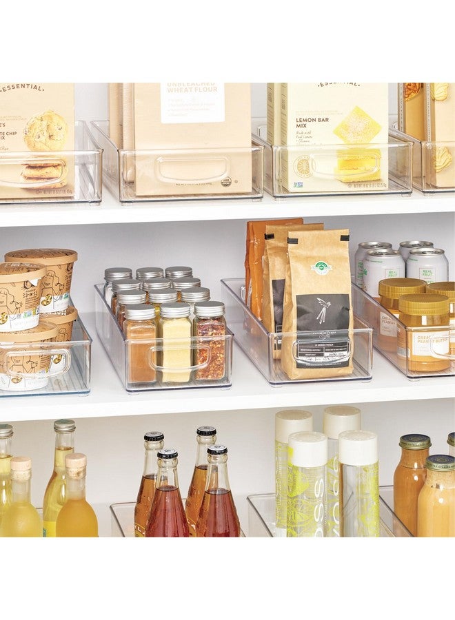 InterDesign iDesign BPA-Free Plastic Pantry and Kitchen Storage, Freezer and Fridge Organizer Bin with Easy Grip Handles - 16" x 6" x 3", Clear - Image 3