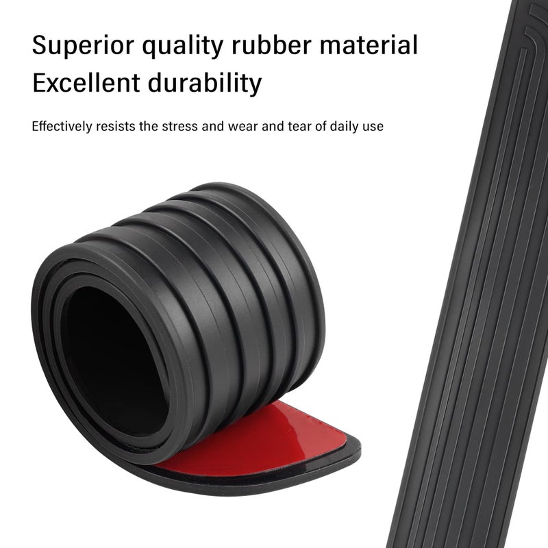 KIFIDAN 4PCS Car Door Sill Protector,Anti-Scratch & Waterproof Car Door Sills Scratch Protection,Universal Car Exterior Accessories Automotive Door Entry Guard for Car,Truck,SUV (Black, Width 1.57") - Image 4