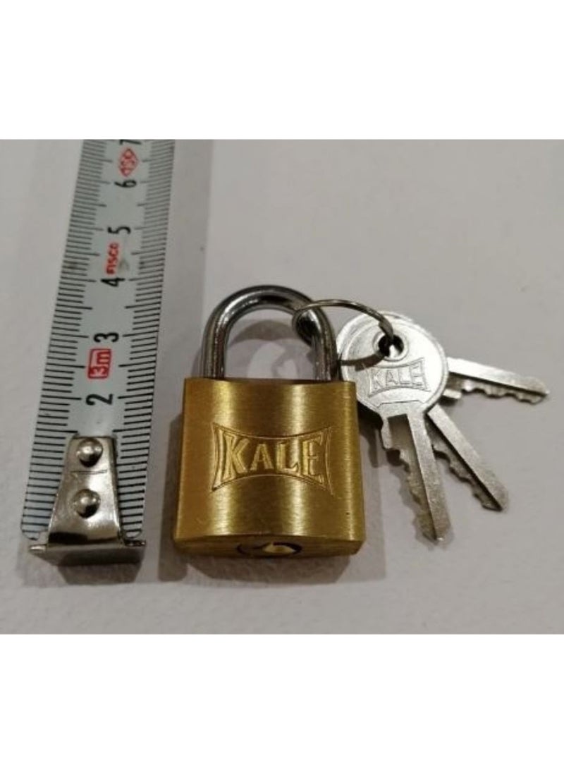 KALE Padlock Yellow 25 mm Double Sided Silver - White 1 Piece  - Image 2