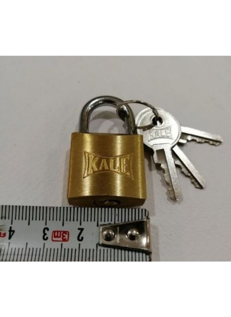 KALE Padlock Yellow 25 mm Double Sided Silver - White 1 Piece  - Image 3