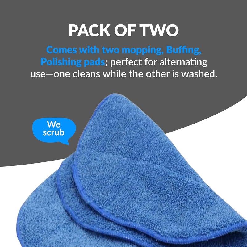 PROLUX Core 13" Mopping, Buffing and Polishing Pads, Compatible with 13" Core Model Only, Durable, Pack of 2 - Image 2