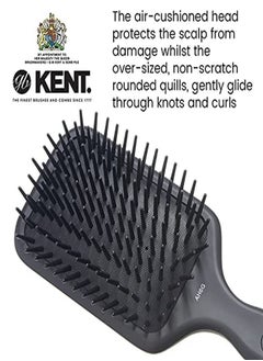 KENT Ah6G Airhedz Pro Extra Large Pin Hair Brush (Fat Pin Grey)  - Image 3