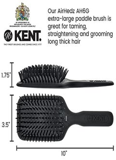 KENT Ah6G Airhedz Pro Extra Large Pin Hair Brush (Fat Pin Grey)  - Image 2