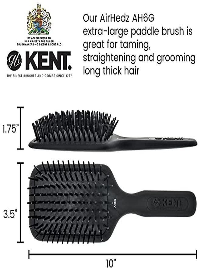KENT Ah6G Airhedz Pro Extra Large Pin Hair Brush (Fat Pin Grey) - Image 2
