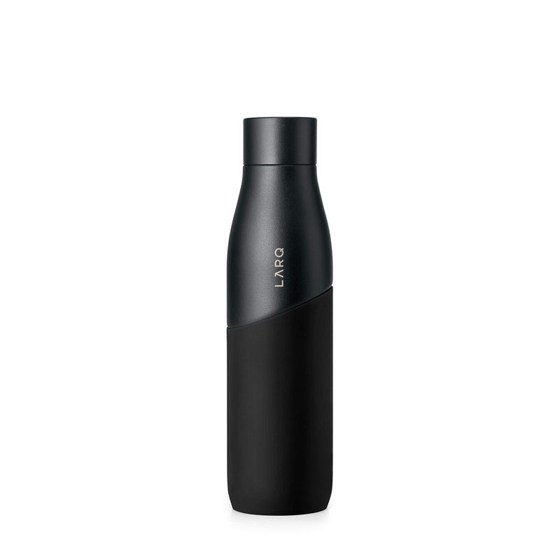 LARQ Bottle Movement PureVis 32 oz- Lightweight Self-Cleaning and Non-Insulated Stainless Steel Water Bottle with UV Water Purifier | Reusable & Travel Friendly, 1-Year Warranty, Black/Onyx - Image 2