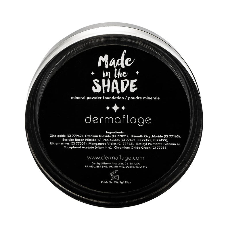 dermaflage Mineral Powder Foundation for Sensitive Skin, Powder Sunscreen with SPF 26, All Natural Ingredients, Anti-oxidant protection, Made in the Shade by Dermaflage, 0.4 oz - Image 3