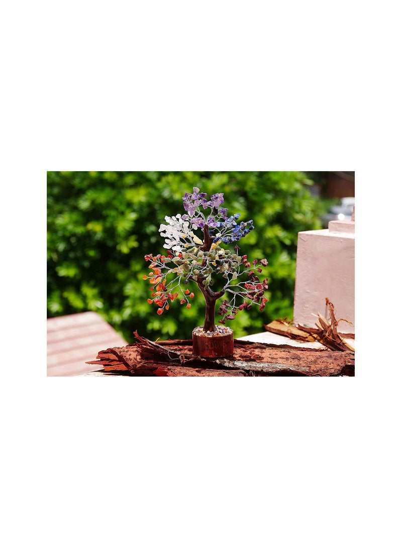 Seven Chakra Crystal Tree Showpiece Good Luck Home Decor Item 1 Pcs - Image 4