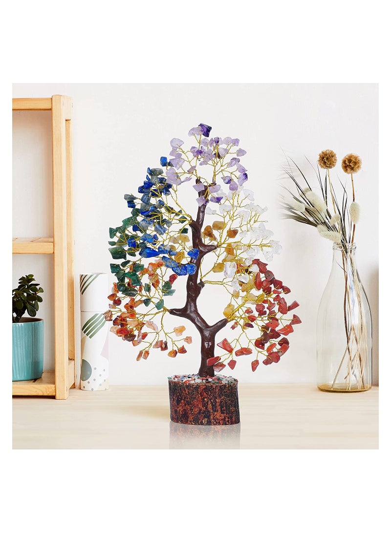 Seven Chakra Crystal Tree Showpiece Good Luck Home Decor Item 1 Pcs - Image 2