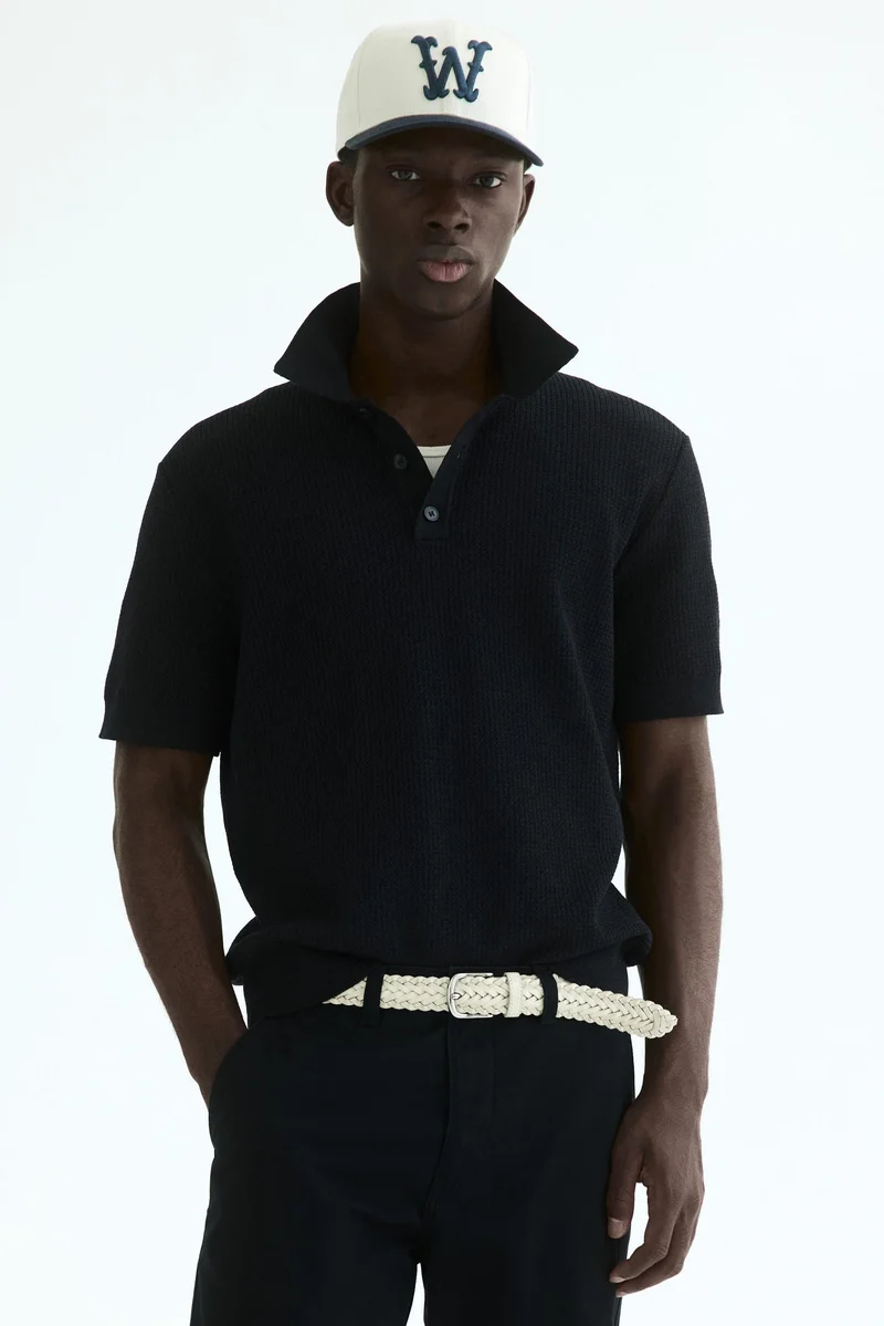 H&M Regular Fit Knitted polo shirt