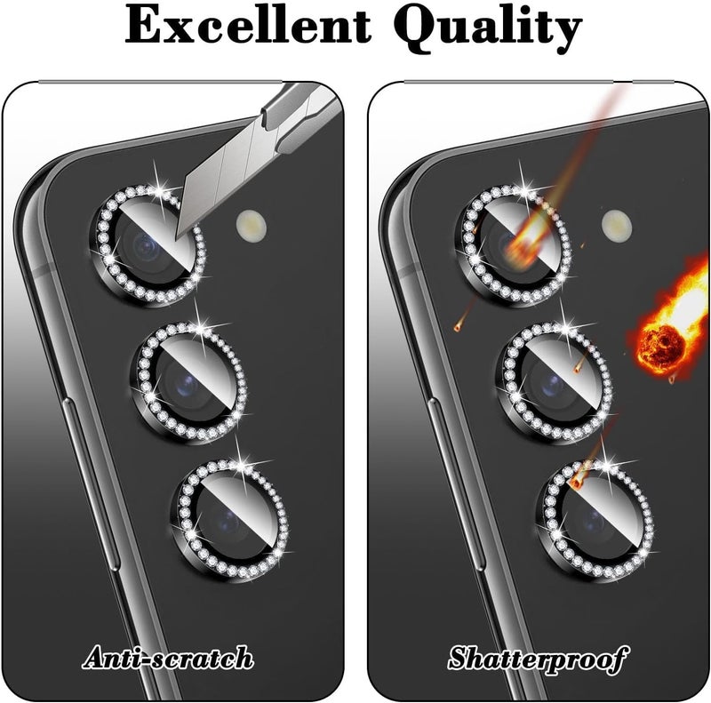 Camera Lens Protector Compatible with Samsung Galaxy A57/A37 5G, 9H, Tempered Glass Metal Individual Ring Camera, Friendly, Anti Scratch - Image 2