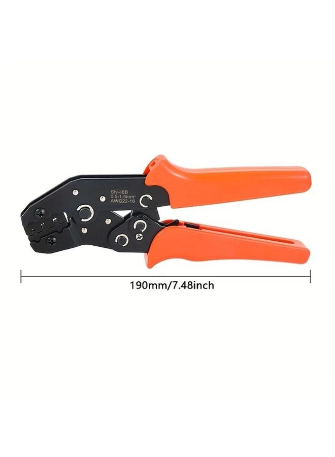 SN 48B Crimping Tool Set Includes Pliers Wire Crimper Terminal Connector And Ratchet Socket - Image 4
