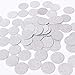 MOWO Glitter Confetti Wedding Party Decor and Table Decor 12 in Diameter Silver Glitter200pc - Image 3