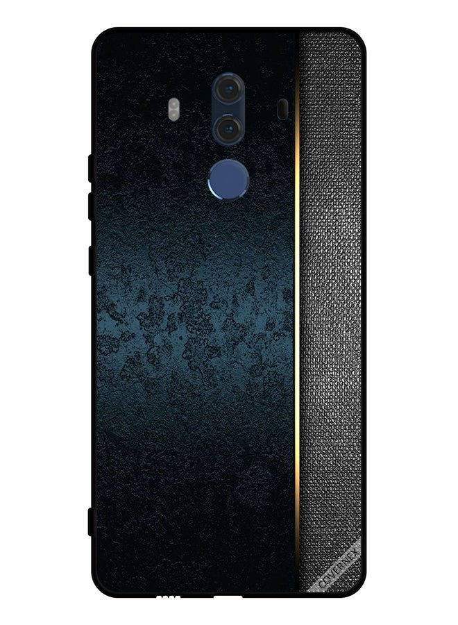 Covernex غطاء حماية لهاتف هواوي ميت 10 برو بنمط جلدي داكن - Image 1