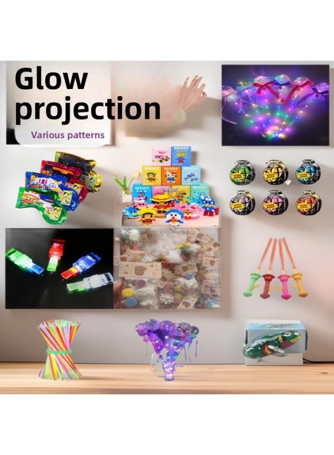 Glow Stick Children's Luminous Bracelet Fluorescent Dance Festival Outdoor Camping Parent-child Five-pointed Star Sports Meeting Layout Color-Color:4 Luminous Drawstring Flying Saucers  - Image 2