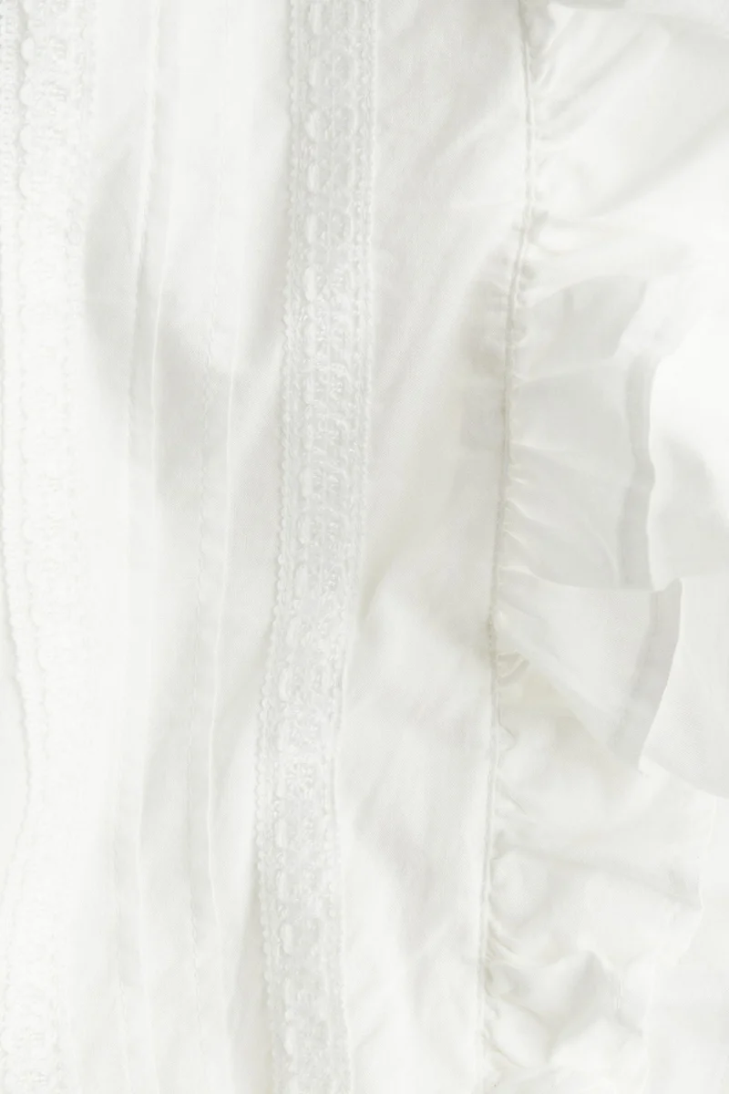 H&M Flounce-trimmed cotton dress