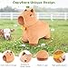 SuzziPals Bouncy Capybara Hopper Toys Inflatable Ride on Toy with Plush Cover Indoor Outdoor Hopping Bouncing Animals for Toddlers Kids Adults Capybara Stuffed Animal Hopping Toddler Gifts - Image 4