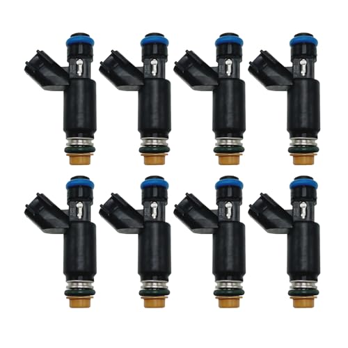 cycwer 8Pcs 25326903 Fuel Injectors Fits for 20022007 Yukon XL Sierra Suburban Silverado Avalanche Express 1500 Tahoe 53L Replace 12580426 Fuel Injector - Image 1