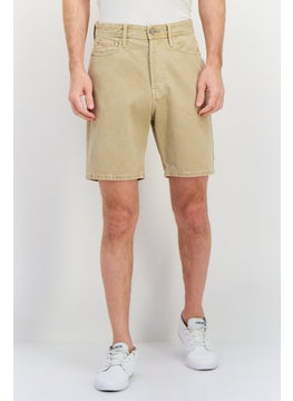 Jack Jones Men Solid Denim Shorts, Warm Grey  - Image 1