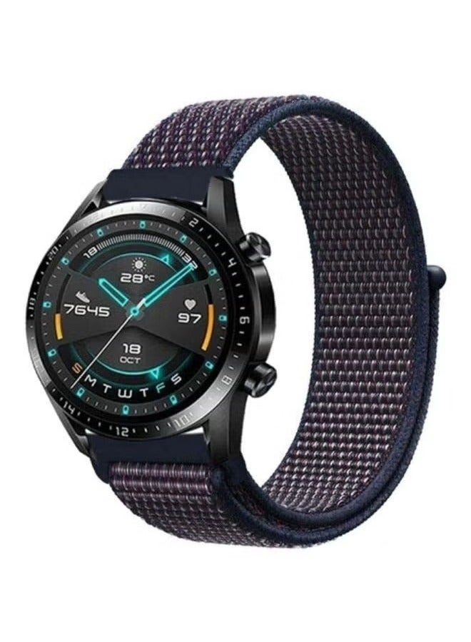 vesus Nylon Sport Loop Band for Huawei GT2 Watch Indigo