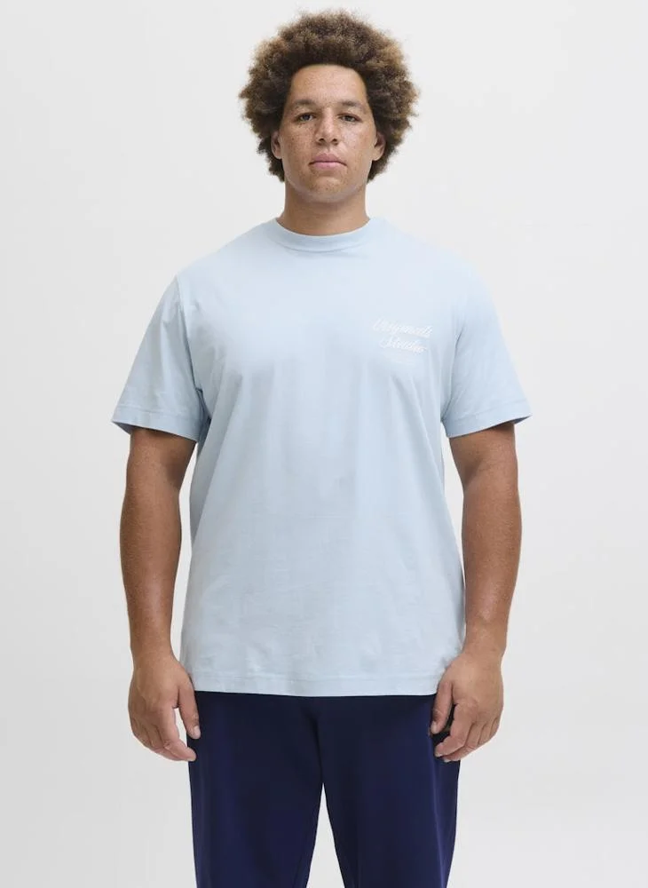 JACK & JONES Plus Size Crew Neck T-Shirt