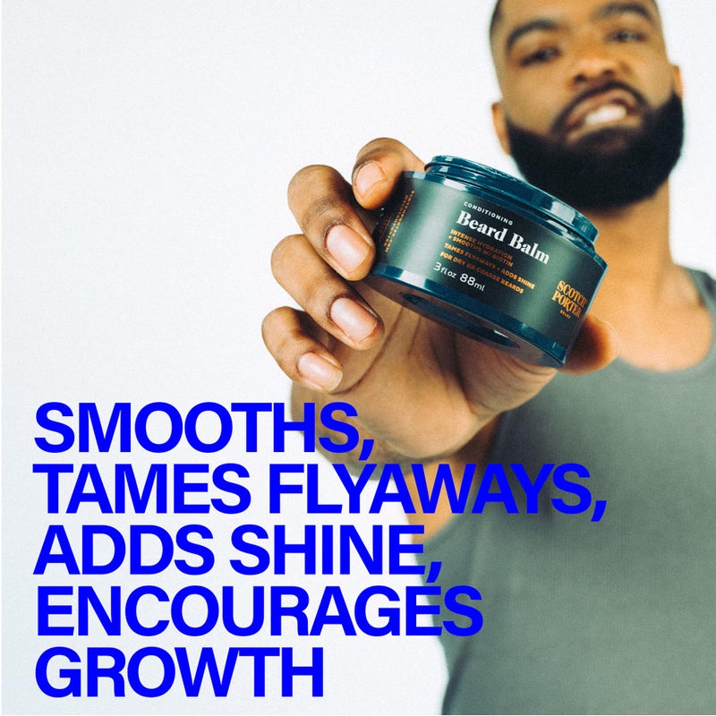 Scotch Porter Conditioning Beard Balm Twin Pack â€“ Smooth, Shape, Moisturize & Soften Coarse, Dry Facial Hair while Encouraging Growth for a Fuller/Healthier-Looking Beard â€“ Original Scent, 2 x 3 oz - Image 3