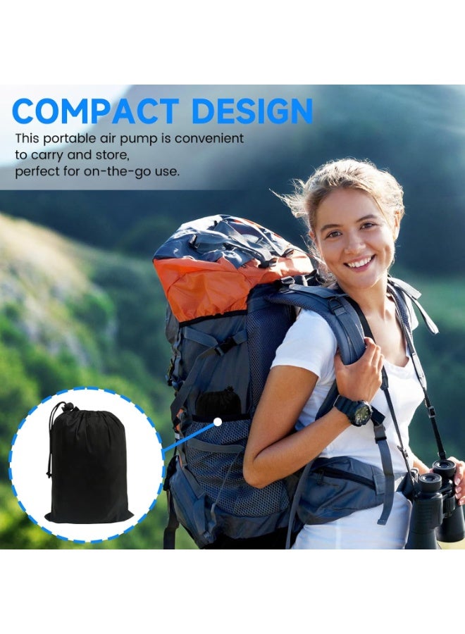 فلاي رود مضخة هواء للمرتبة الهوائية، ضاغط هواء محمول مع 4 فوهات، ضغط نفخ 4000 باسكال وسعة بطارية 3000 مللي أمبير في الساعة، مستوى مقاومة للماء IPX4 وتوفير المساحة، للتخييم في الهواء الطلق، قارب قابل للنفخ، حمام سباحة، سيارة لعبة، سرير هوائي - Image 4