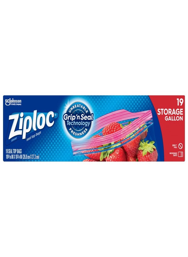 Ziploc Double Zipper Gallon Storage Bags 20 ea - Image 1