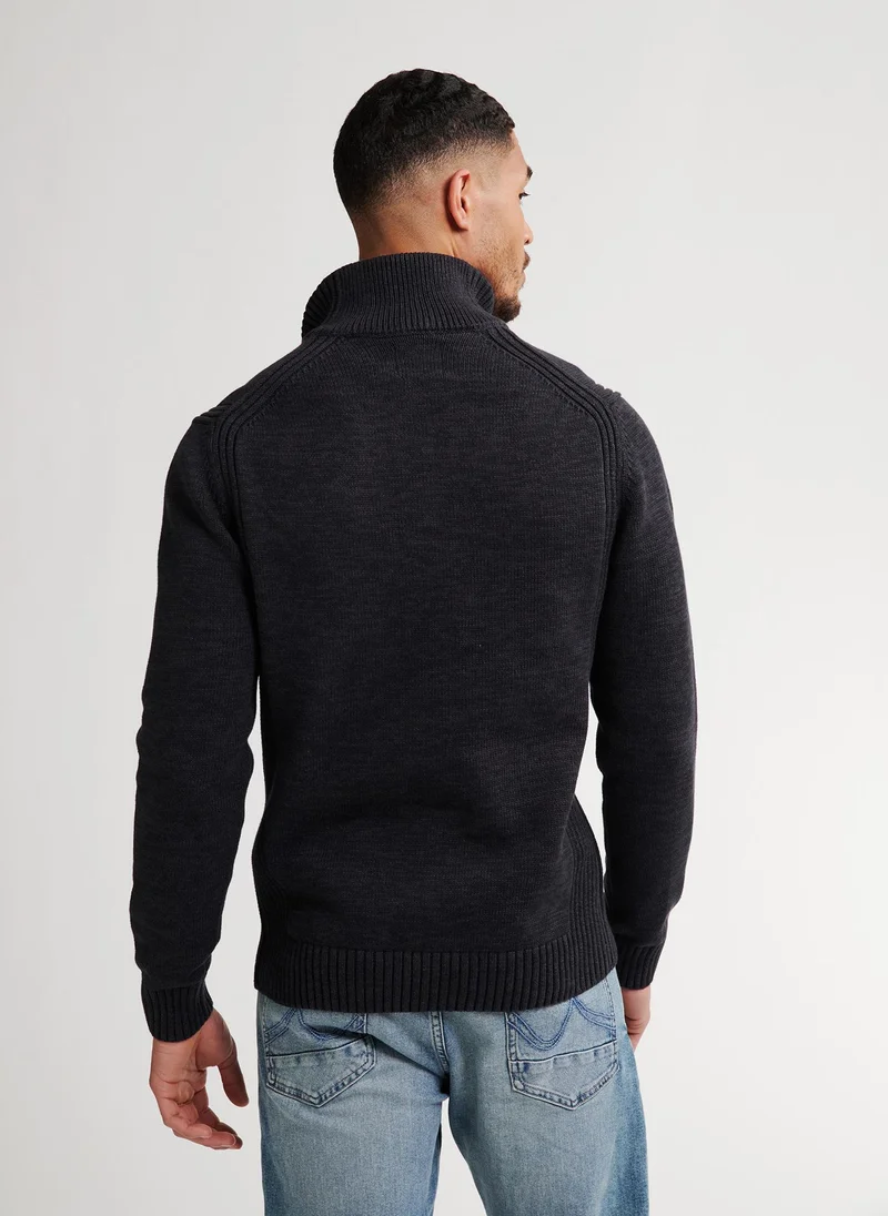 بترول اندستريز ياقة رجالية محبوكة