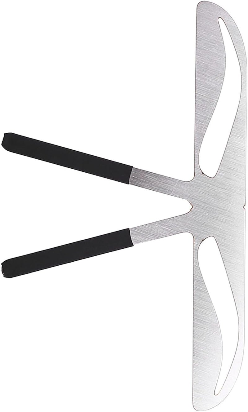 ANGGREK Eyebrow Stencils Template Stainless Steel Permanent Eyebrow Ruler Eyebrow Ruler Measure Tool Shape Stencil